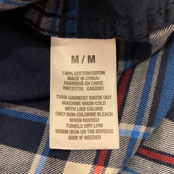 Aeropostale Men’s MEDIUM Shirt Long Sleeve Plaid - Picture 5 of 5